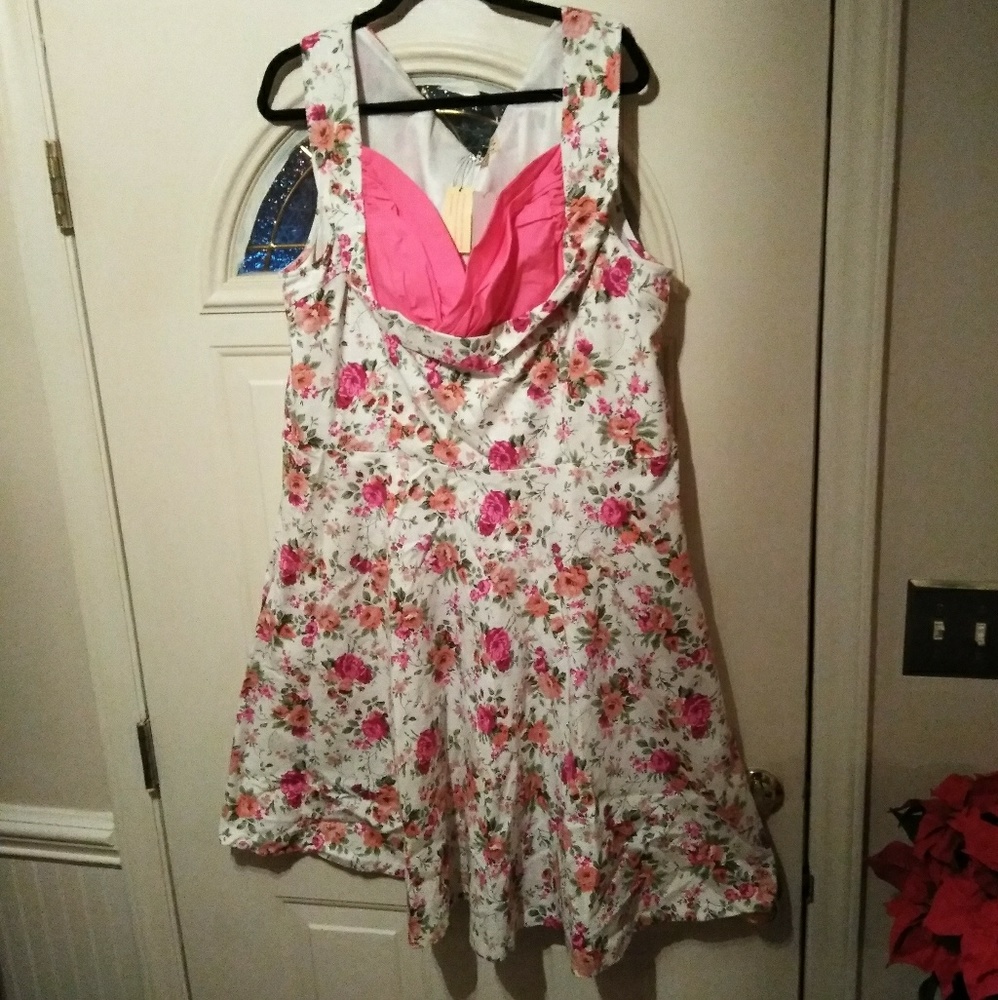 Lindy Bop Reto 50s Pin-up Swing Dress sz 22-24